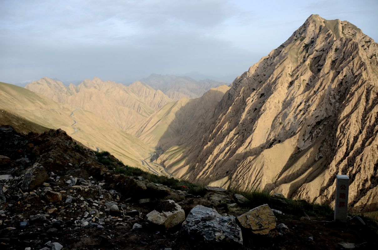 20 Looking At The Zig Zag Descent From The Akmeqit Pass 3295m On Highway 219 After Leaving Karghilik Yecheng